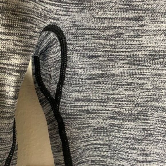 Running Girl High Waist Gray Ombré Spandex Workout Leggings, Size S/M - Picture 8 of 9